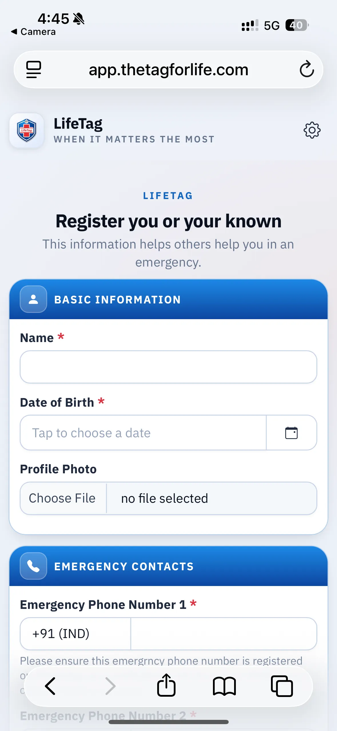 Signup step 3